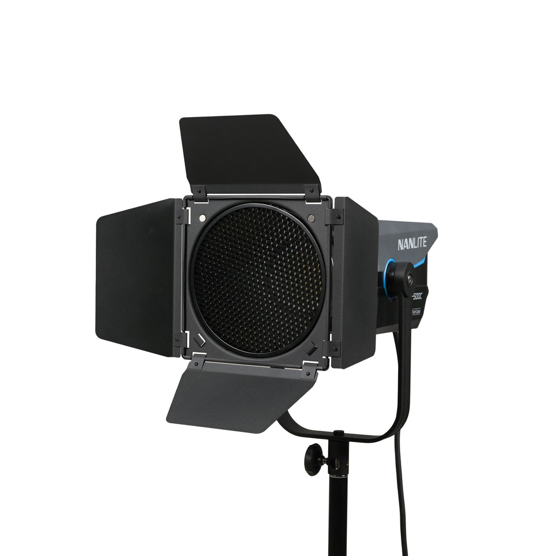 Nanlite Barndoor with Grid for RF45 Bowens Mount Reflector