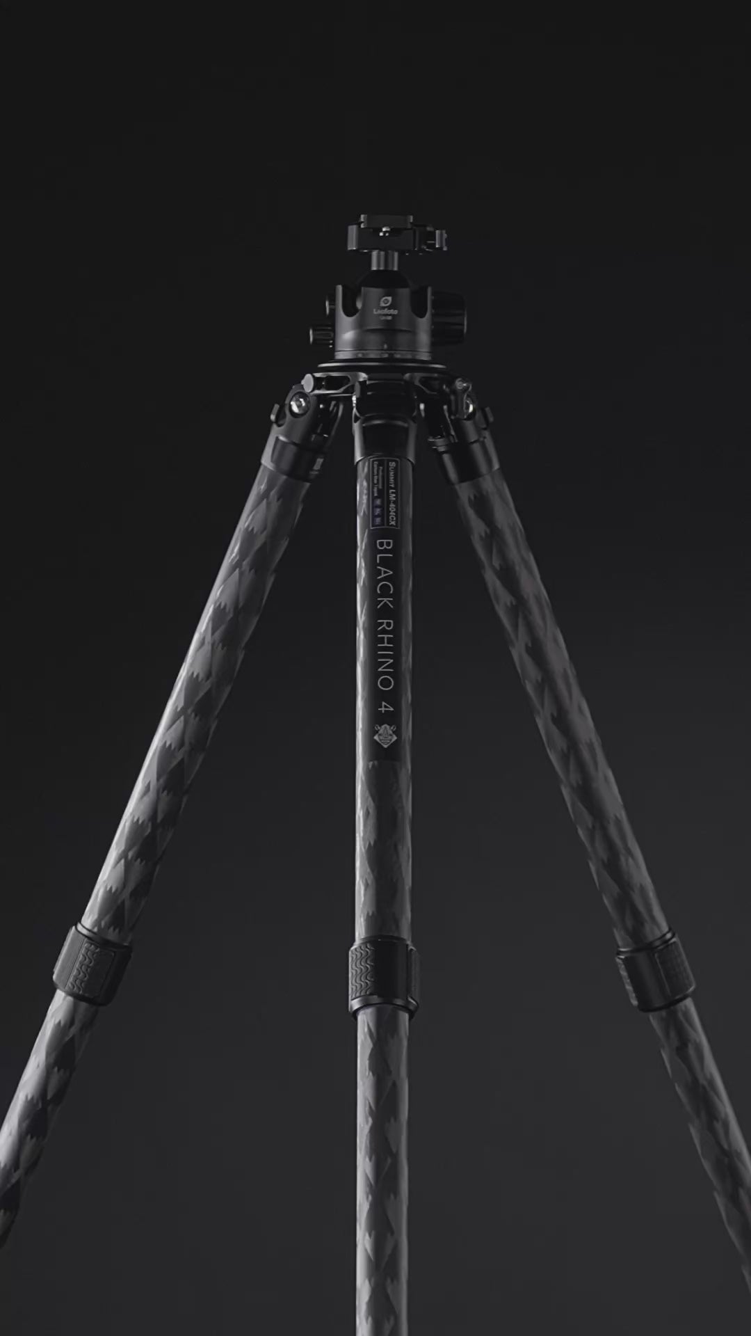 Leofoto Black Rhino 4 Carbon Fiber Rifle Sports Tripod Kit