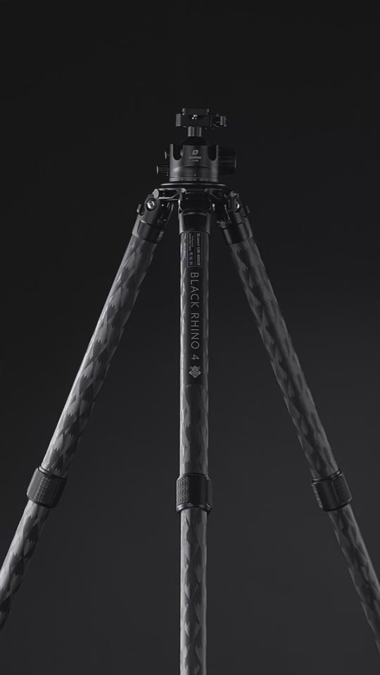 Leofoto Black Rhino 4 Carbon Fiber Rifle Sports Tripod Kit