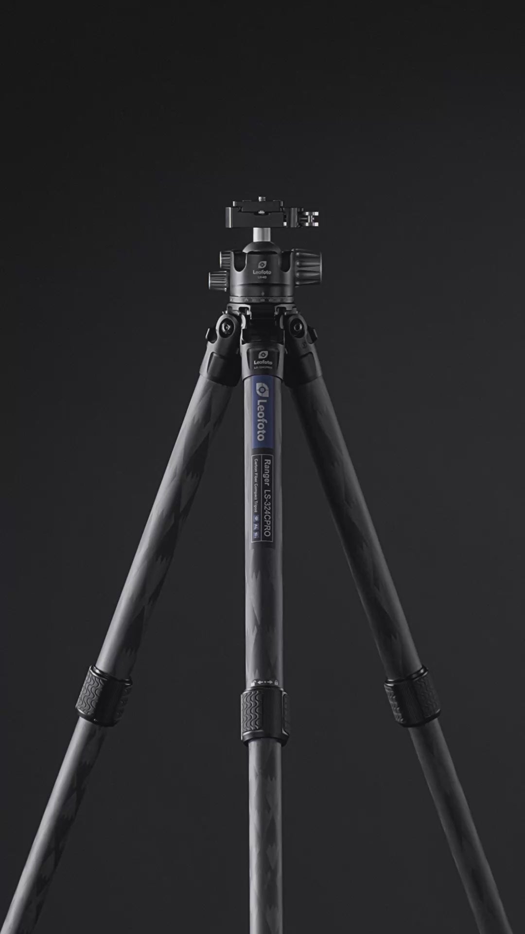 Leofoto Ranger LS-324C Pro + LH-40LR Carbon Fiber Tripod Kit