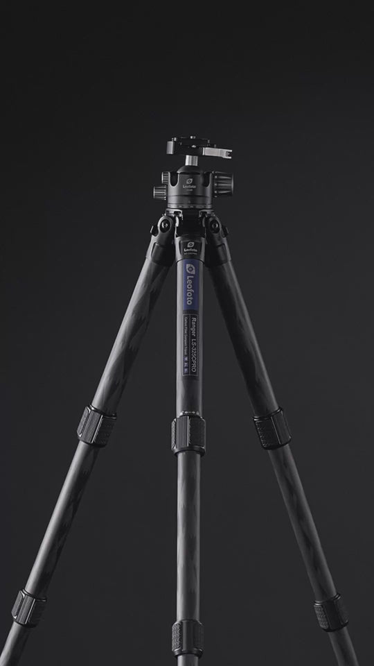 Leofoto Ranger LS-325C Pro + LH-40LR Carbon Fiber Tripod Kit