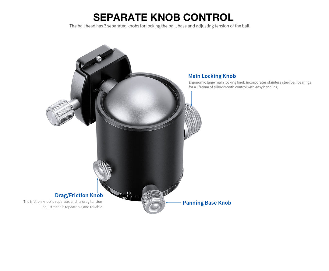 Leofoto HB-70 Ball Head