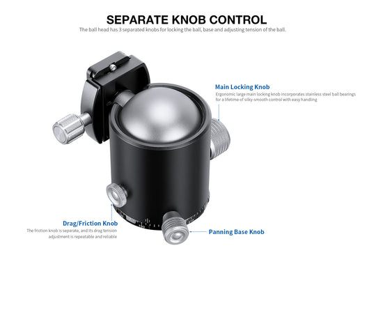 Leofoto HB-70 Ball Head
