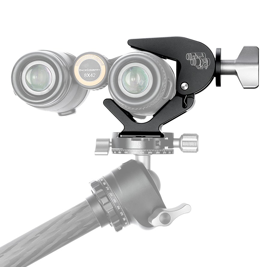 Leofoto BC-02 Universal Binocular Clamp Holder with Arca-Swiss Foot-