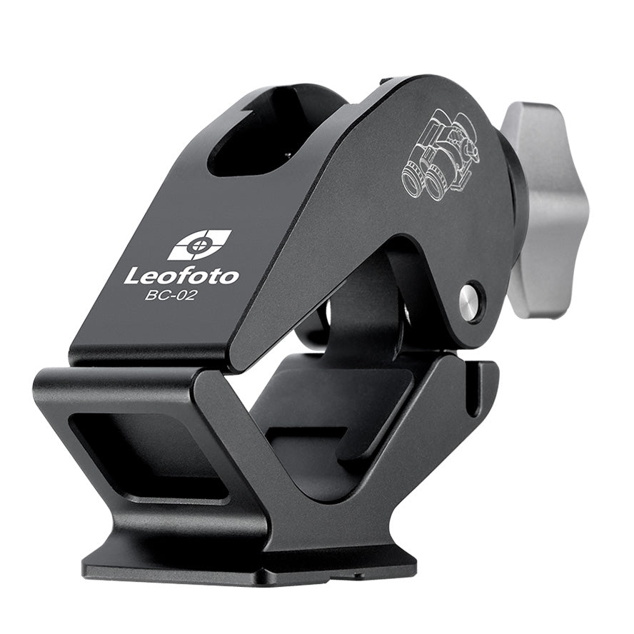 Leofoto BC-02 Universal Binocular Clamp Holder with Arca-Swiss Foot-
