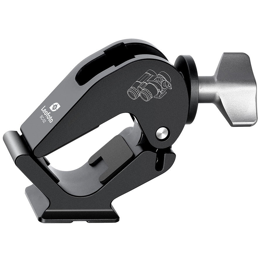 Leofoto BC-02 Universal Binocular Clamp Holder with Arca-Swiss Foot-