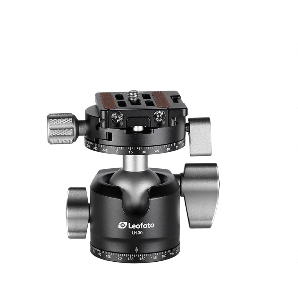 Leofoto LH-30 Low Profile Ballhead-LH-30R | Screw Release Panning-