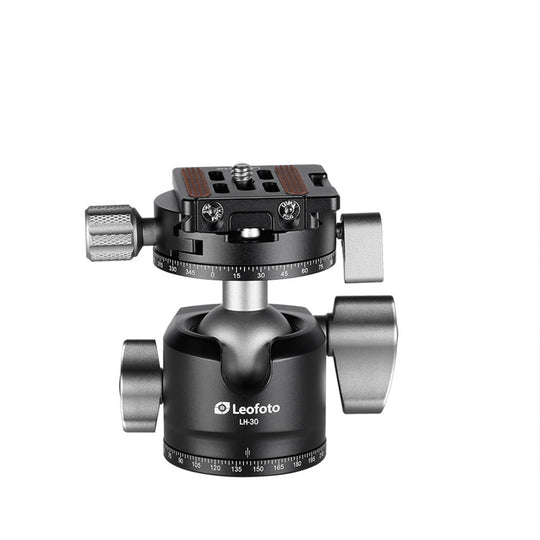 Leofoto LH-30 Low Profile Ballhead-LH-30R | Screw Release Panning-