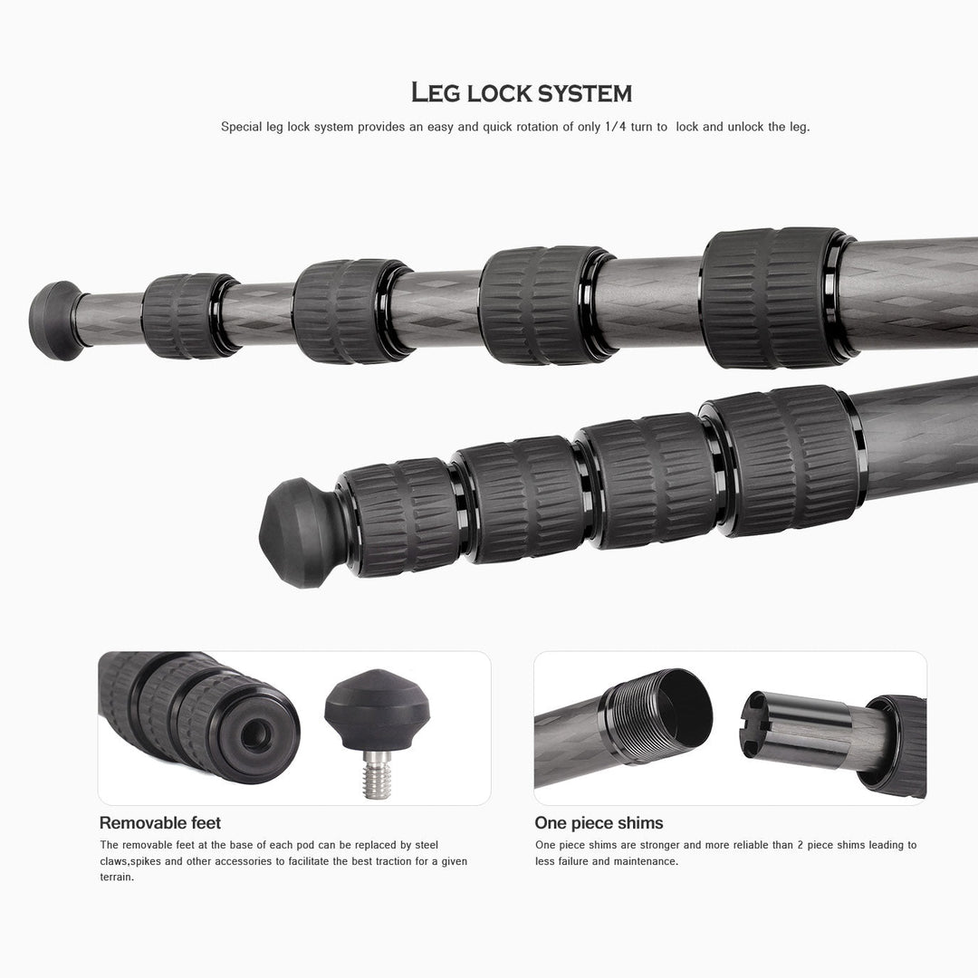 Leofoto MP-326C Carbon Fiber Monopod-