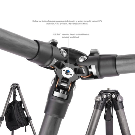Leofoto Ranger LS-224C + LH-25 Carbon Fiber Tripod Kit  - Landscapegear