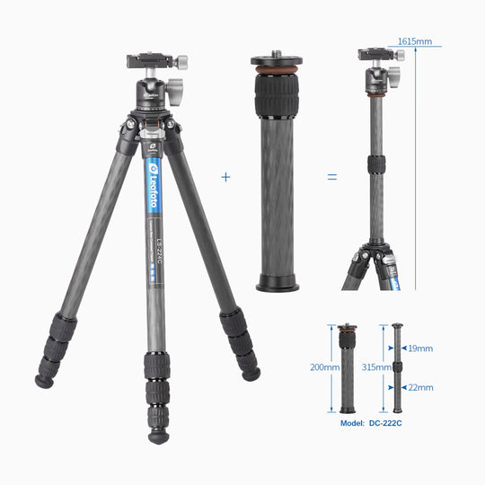 Leofoto Ranger LS-224C + LH-25 Carbon Fiber Tripod Kit  - Landscapegear