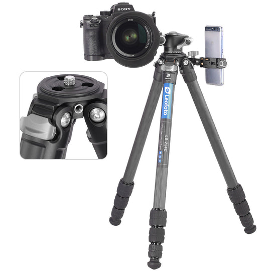 Leofoto Ranger LS-224C + LH-25 Carbon Fiber Tripod Kit  - Landscapegear