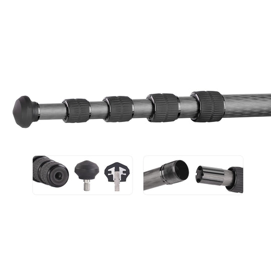 Leofoto Ranger LS-225C + LH-25 Carbon Fiber Tripod Kit-