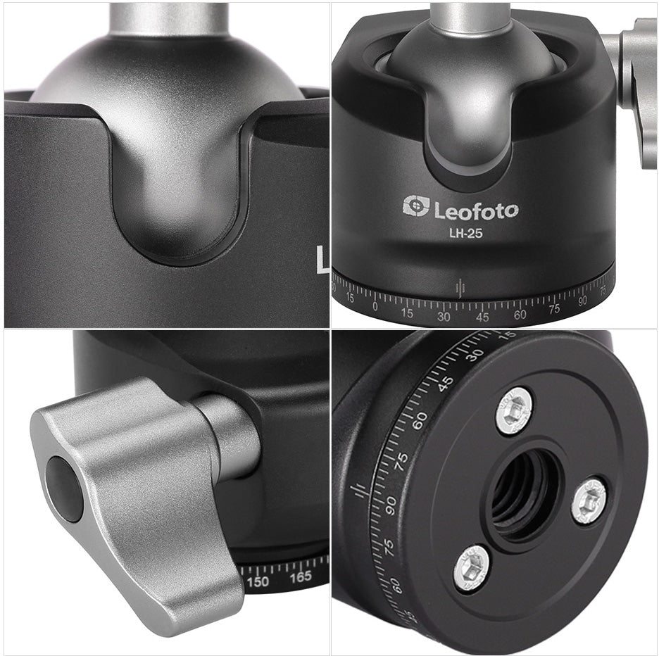Leofoto Ranger LS-225C + LH-25 Carbon Fiber Tripod Kit-