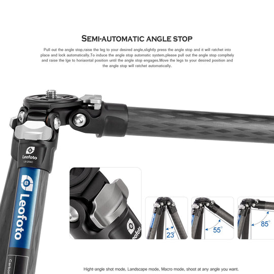 Leofoto Ranger LS-254C + LH-30 Carbon Fiber Tripod Kit-