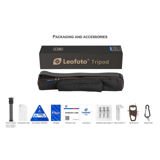 Leofoto Ranger LS-255C + LH-30 Carbon Fiber Tripod Kit-
