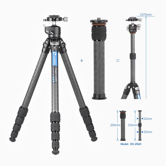 Leofoto Ranger LS-255C + LH-30 Carbon Fiber Tripod Kit-