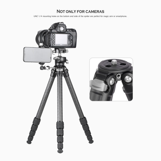 Leofoto Ranger LS-255C + LH-30 Carbon Fiber Tripod Kit-