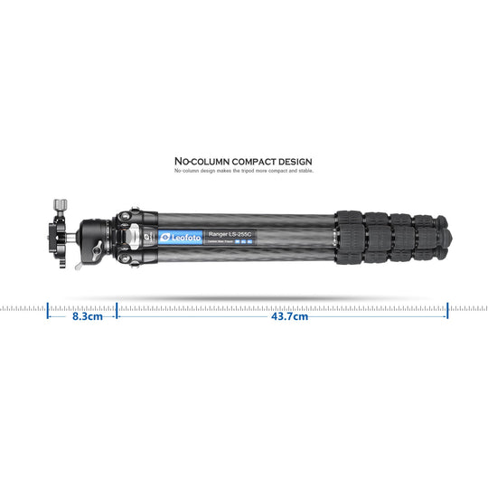 Leofoto Ranger LS-255C + LH-30 Carbon Fiber Tripod Kit-