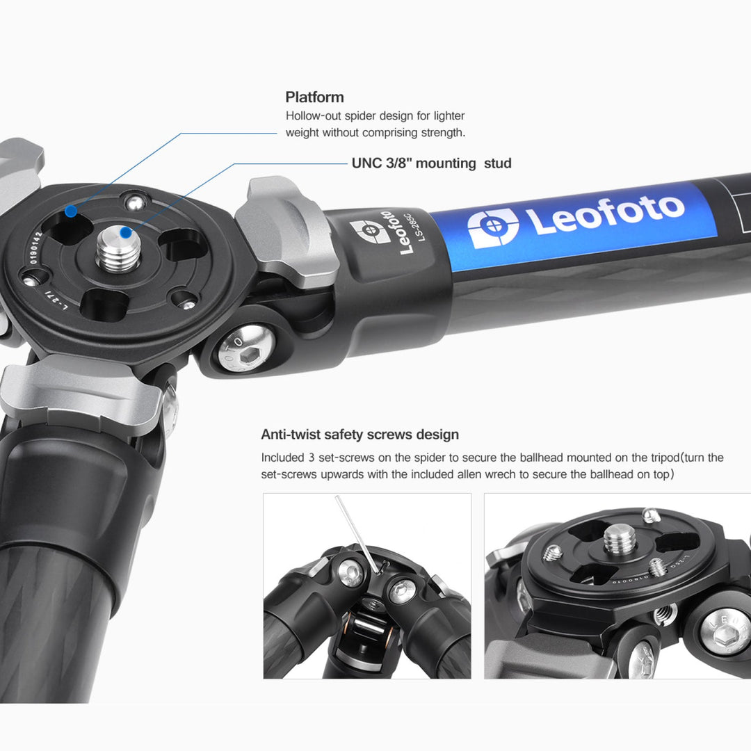 Leofoto Ranger LS-285C + LH-36 Carbon Fiber Tripod Kit-