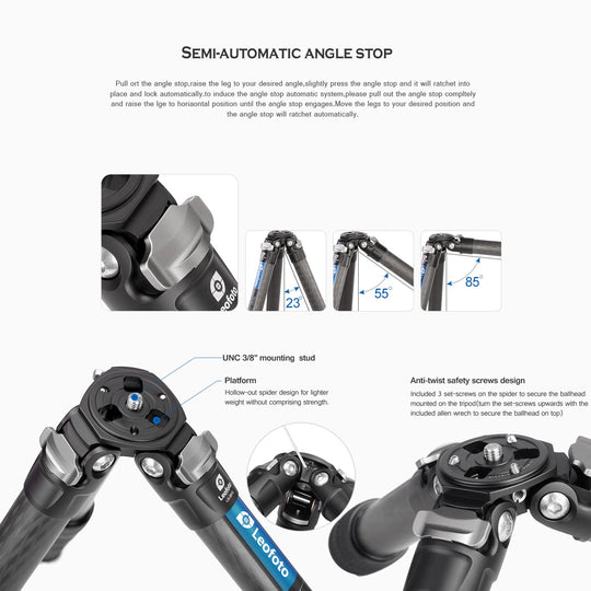 Leofoto Ranger LS-364C Carbon Fiber Tripod-