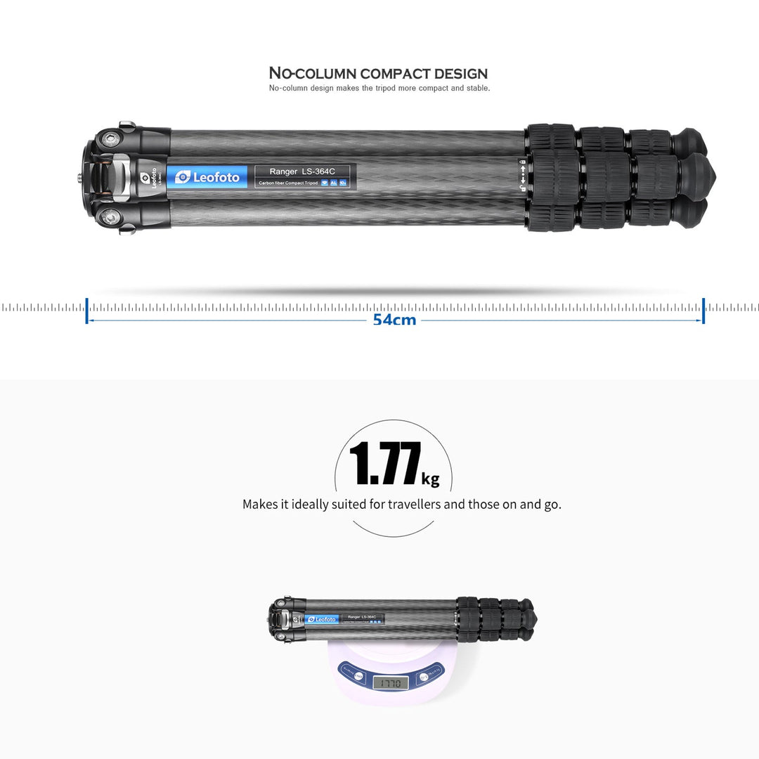 Leofoto Ranger LS-364C Carbon Fiber Tripod-