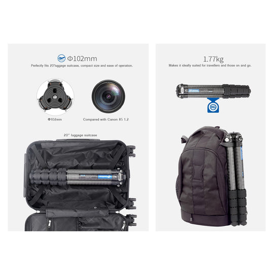 Leofoto Ranger LS-365C Carbon Fiber Tripod-
