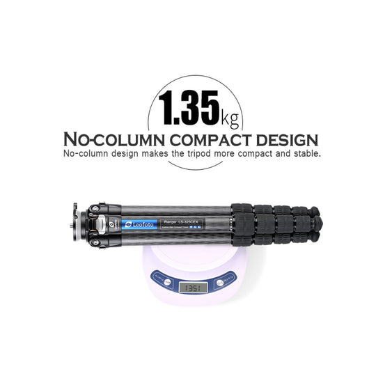 Leofoto Ranger Leveling LS-285CEX Carbon Fiber Tripod-