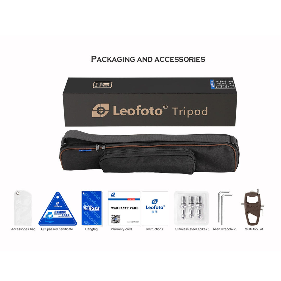Leofoto Ranger Leveling LS-285CEX Carbon Fiber Tripod-