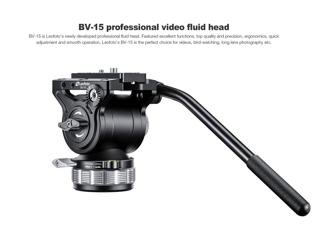 Leofoto BV-15 Video Fluid Head