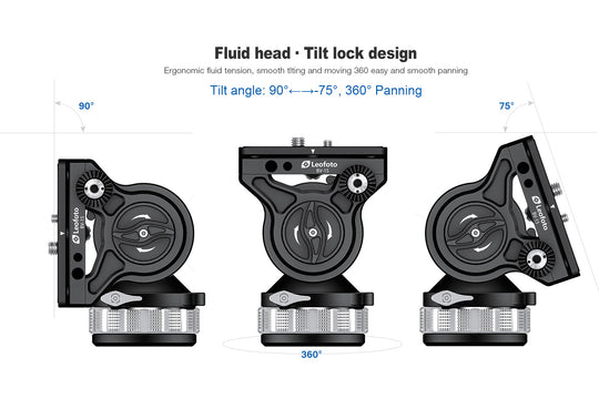 Leofoto BV-15 Video Fluid Head