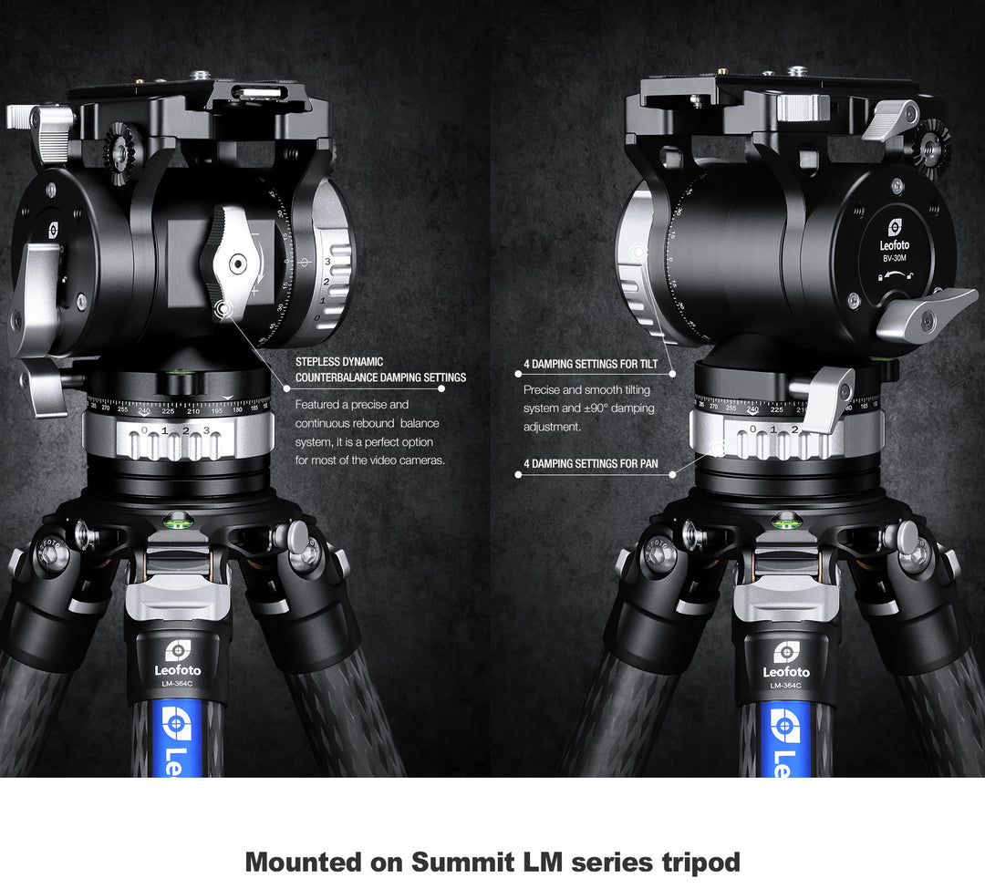 Leofoto BV-30M Video Fluid Head