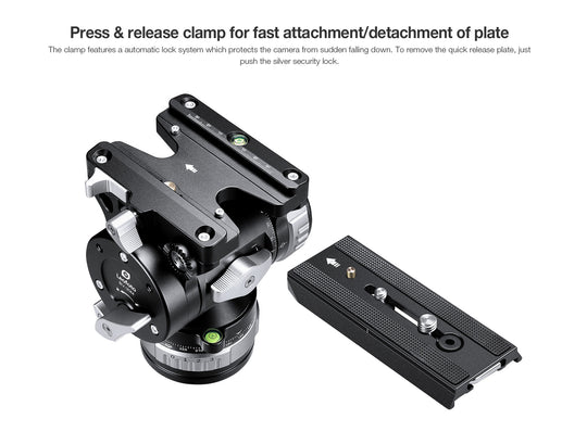 Leofoto BV-30M Video Fluid Head