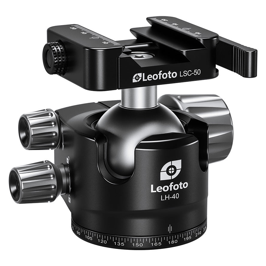 Leofoto LH-40SC Low Profile Ballhead  with Dual Profile Picatinny/Arca Clamp
