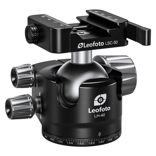 Leofoto LH-40SC Low Profile Ballhead  with Dual Profile Picatinny/Arca Clamp