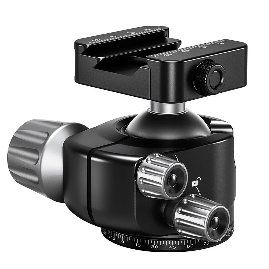 Leofoto LH-40SC Low Profile Ballhead  with Dual Profile Picatinny/Arca Clamp