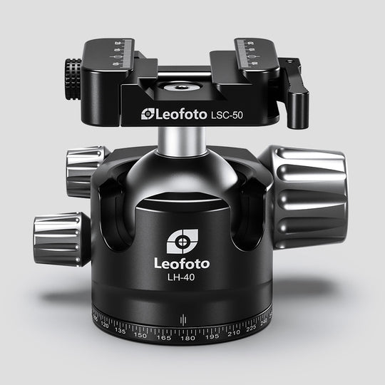 Leofoto LH-40SC Low Profile Ballhead  with Dual Profile Picatinny/Arca Clamp