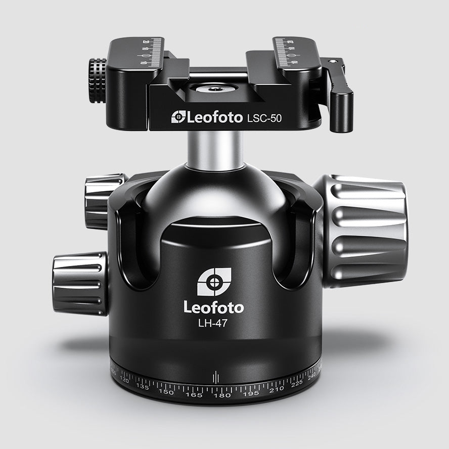 Leofoto LH-47SC Low Profile Ballhead  with Dual Profile Picatinny/Arca Clamp