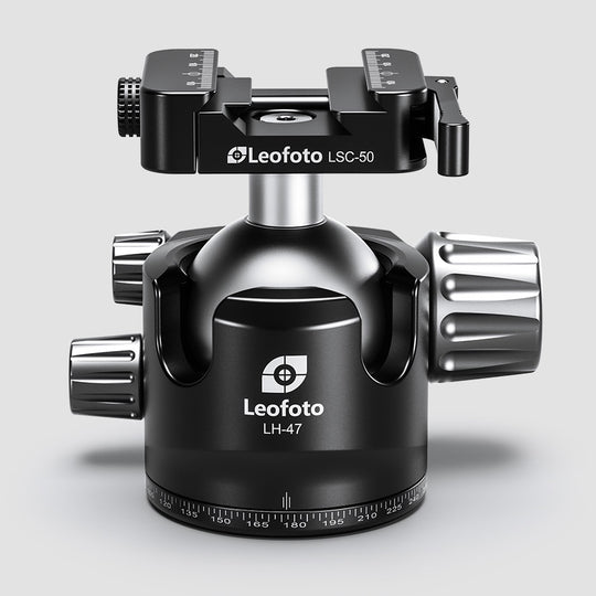 Leofoto LH-47SC Low Profile Ballhead  with Dual Profile Picatinny/Arca Clamp