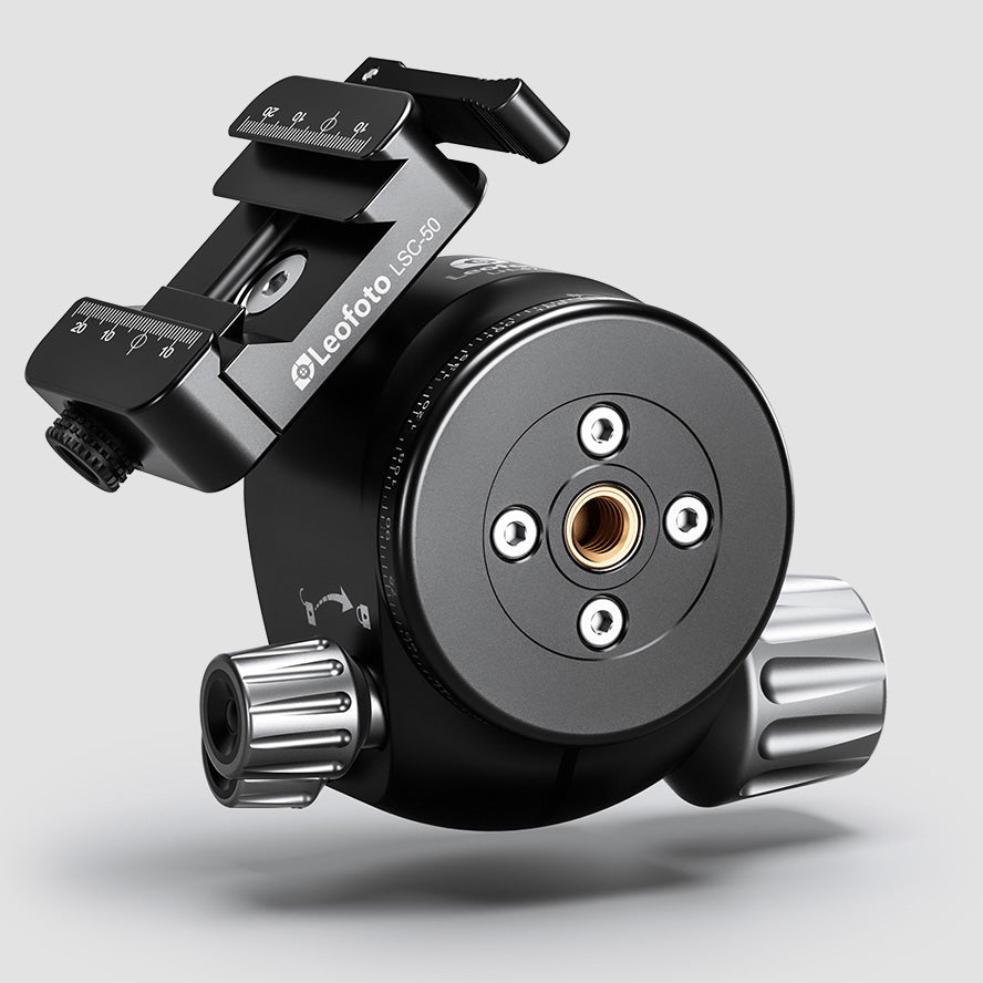 Leofoto LH-47SC Low Profile Ballhead  with Dual Profile Picatinny/Arca Clamp