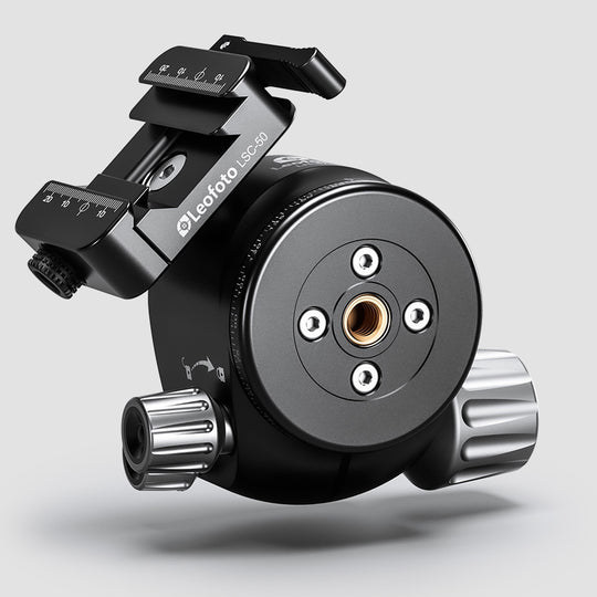 Leofoto LH-47SC Low Profile Ballhead  with Dual Profile Picatinny/Arca Clamp
