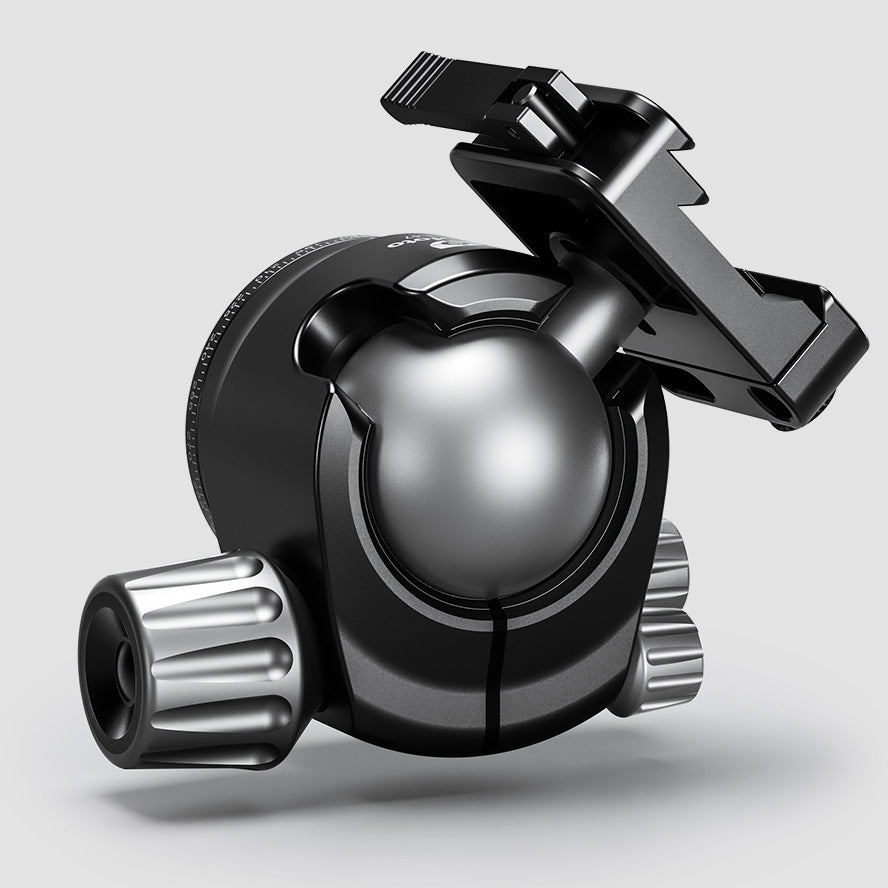 Leofoto LH-47SC Low Profile Ballhead  with Dual Profile Picatinny/Arca Clamp
