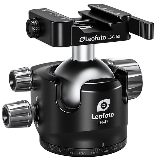 Leofoto LH-47SC Low Profile Ballhead  with Dual Profile Picatinny/Arca Clamp
