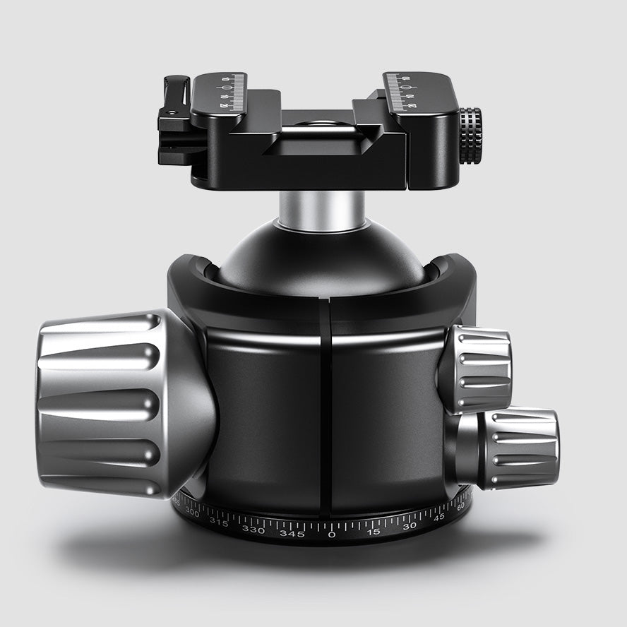 Leofoto LH-55SC Low Profile Ballhead  with Dual Profile Picatinny/Arca Clamp