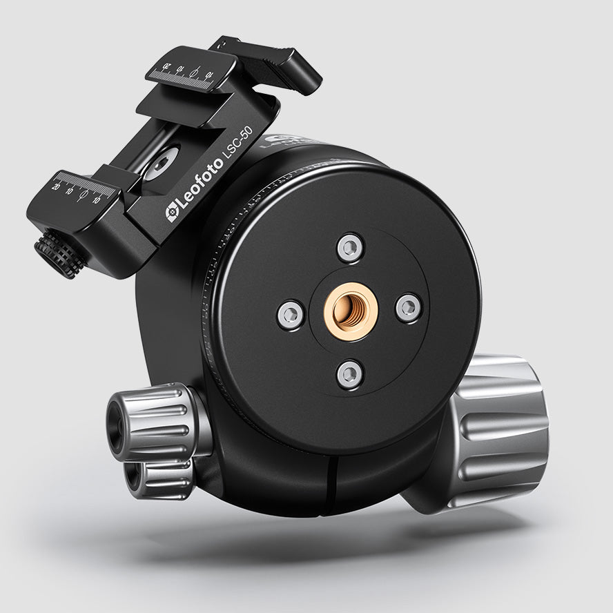 Leofoto LH-55SC Low Profile Ballhead  with Dual Profile Picatinny/Arca Clamp