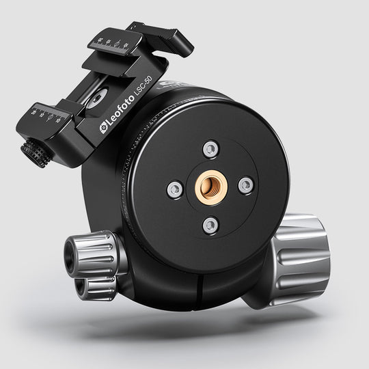 Leofoto LH-55SC Low Profile Ballhead  with Dual Profile Picatinny/Arca Clamp