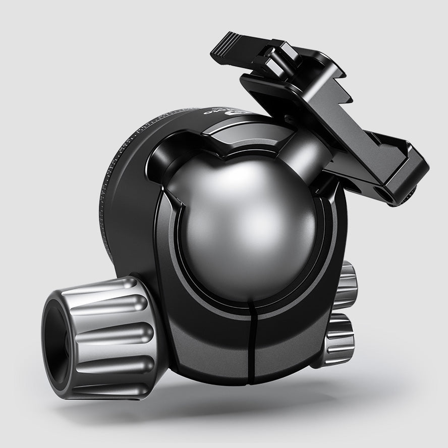 Leofoto LH-55SC Low Profile Ballhead  with Dual Profile Picatinny/Arca Clamp