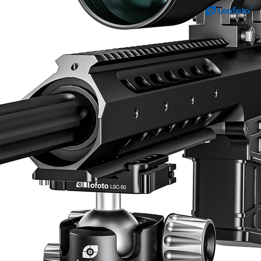 Leofoto LH-55SC Low Profile Ballhead  with Dual Profile Picatinny/Arca Clamp