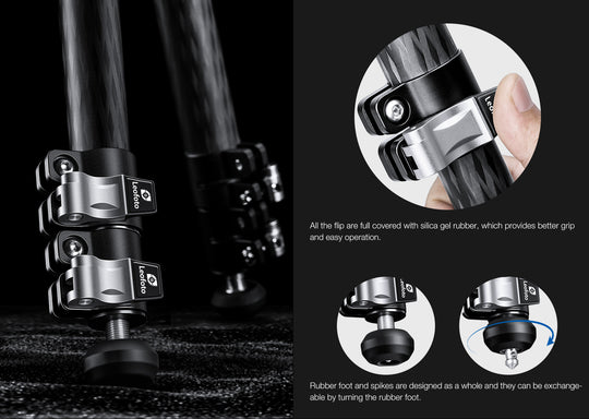 Leofoto LV-323C + BV-10 Video Tripod Kit