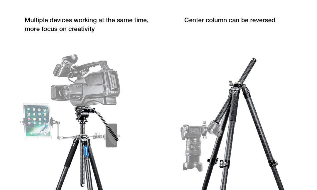 Leofoto LV-323C + BV-10 Video Tripod Kit